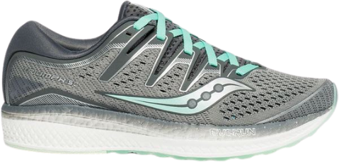 Saucony Triumph ISO 5 Womens Running Shoes Grey Light Turquoise 