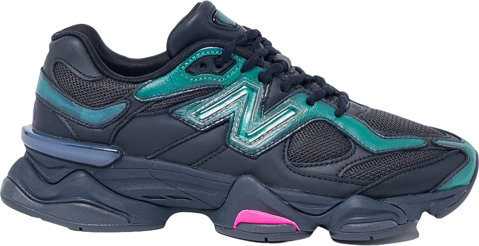 New Balance 9060 Mowalola Burglarwear Black Teal Pink