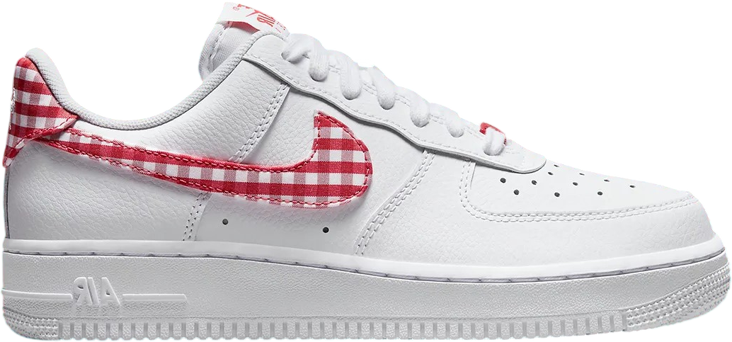 Nike Air Force 1 Low  Gingham Plaid Red 