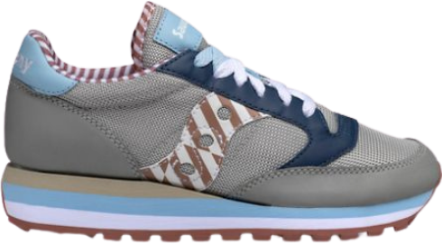 Saucony Jazz Triple Grey Navy Red 