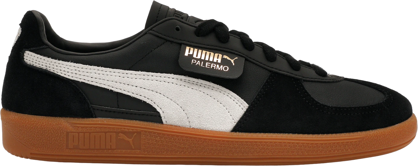 Puma Palermo Leather Black Feather Grey Gum