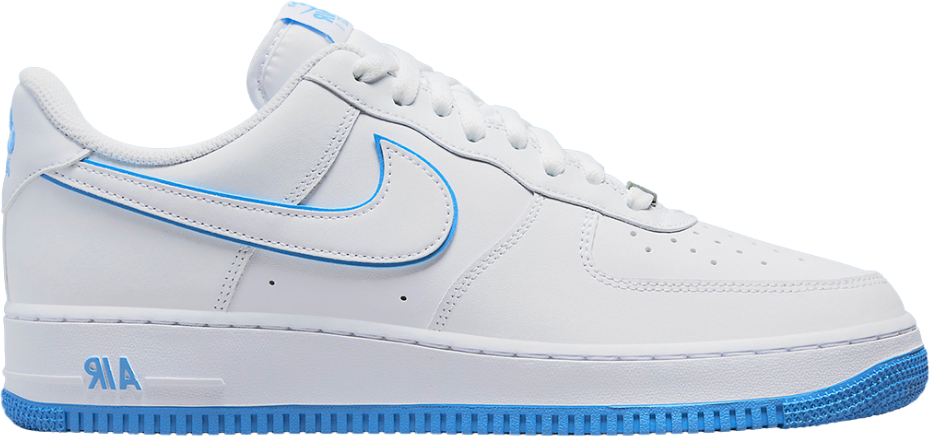 Nike Air Force 1 '07 Low White University Blue Sole